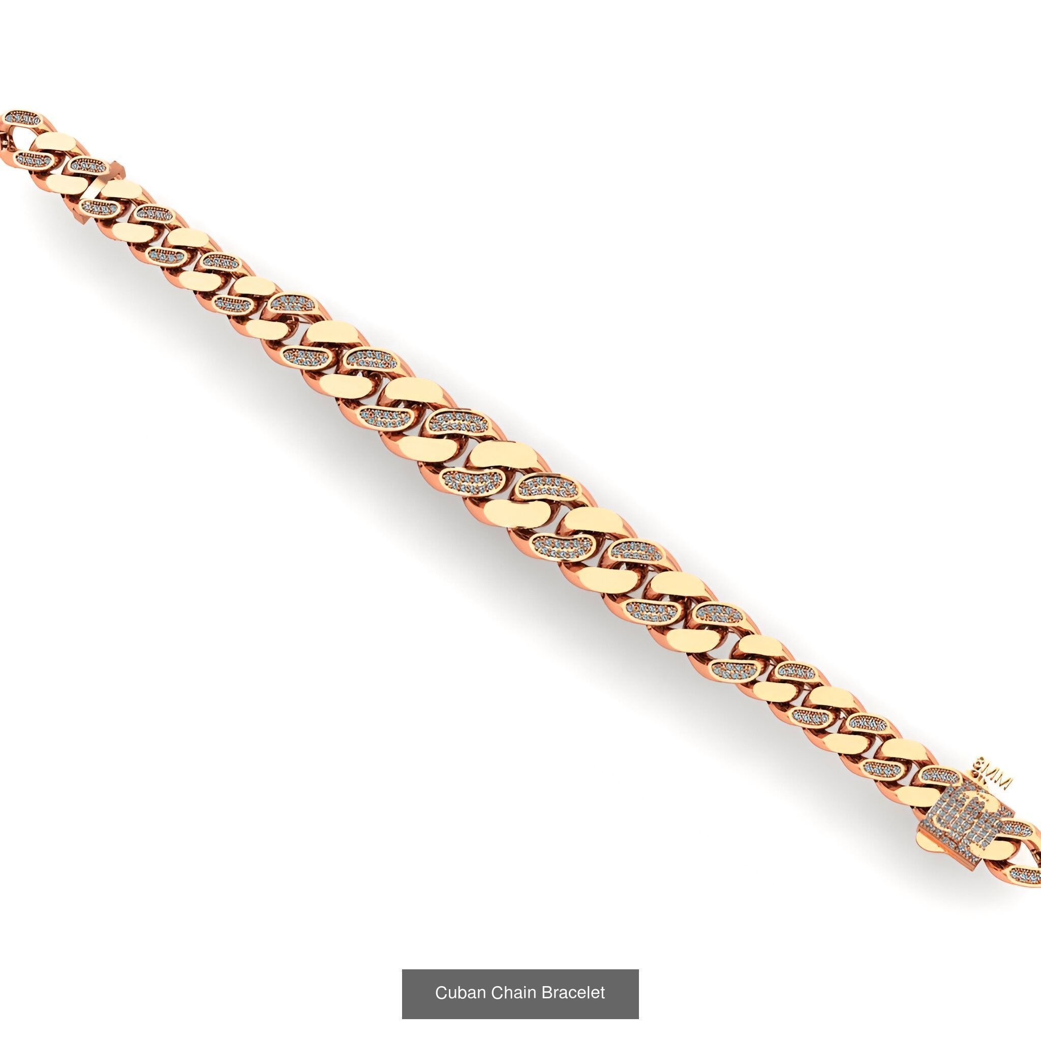 121 Cuban Chain Bracelet Necklace Collection _117