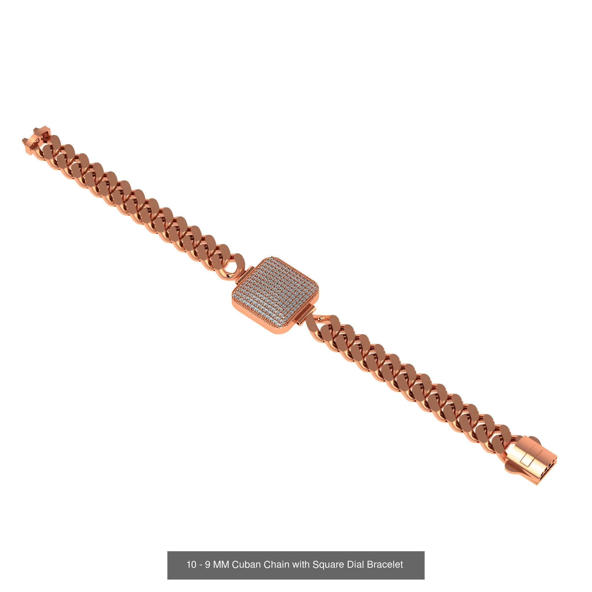 121 Cuban Chain Bracelet Necklace Collection _8