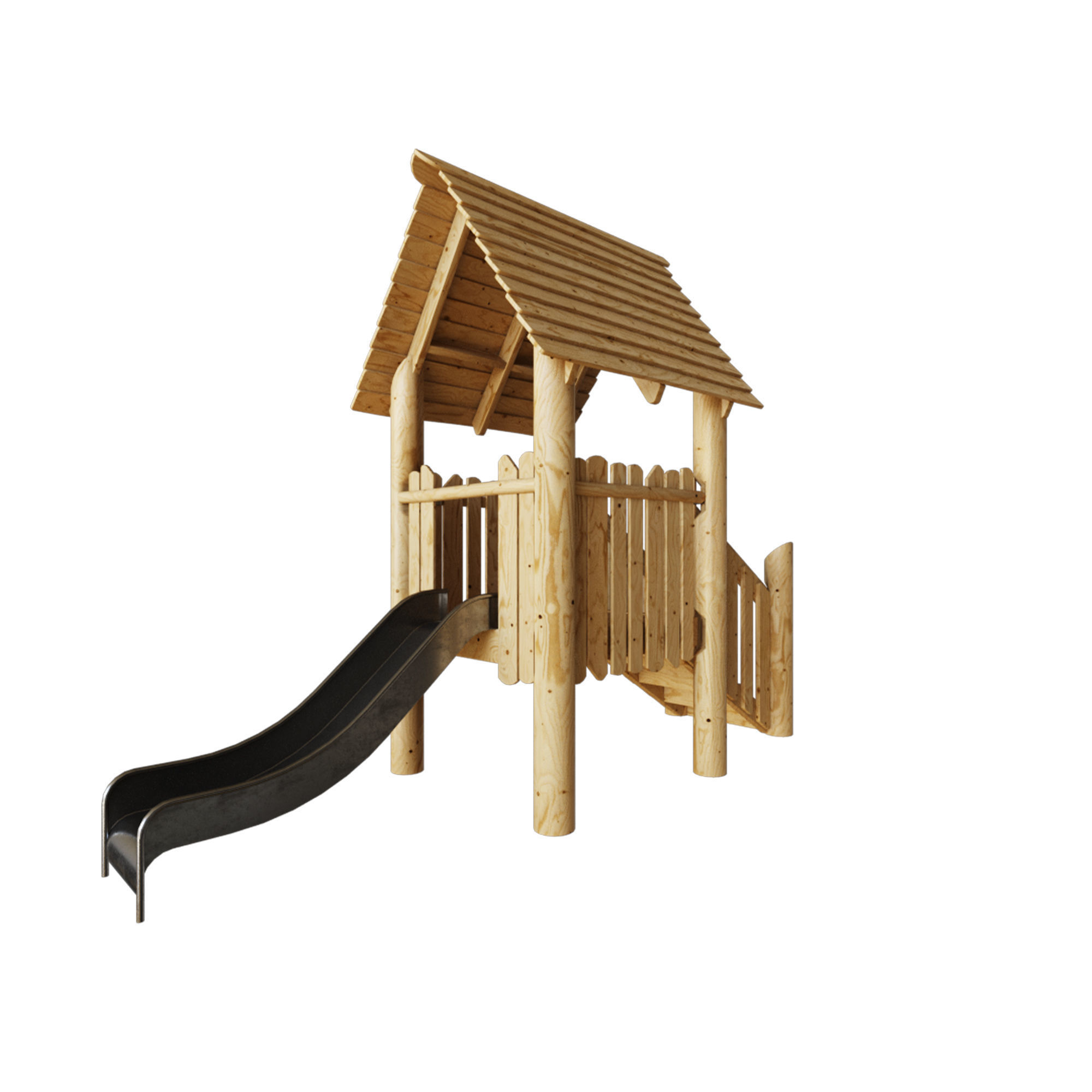 House with slide DK-18864 3D model_3