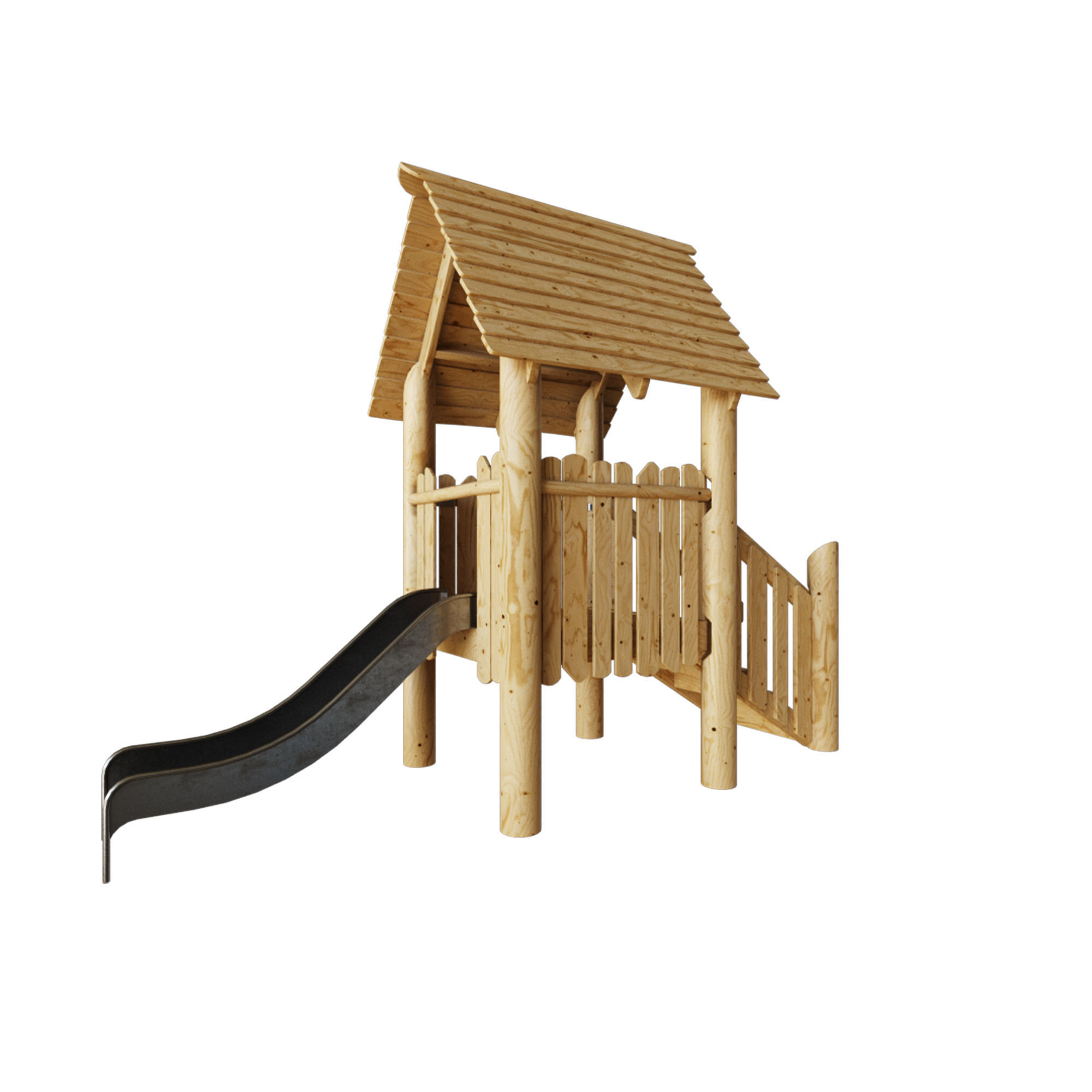 House with slide DK-18864 3D model_2