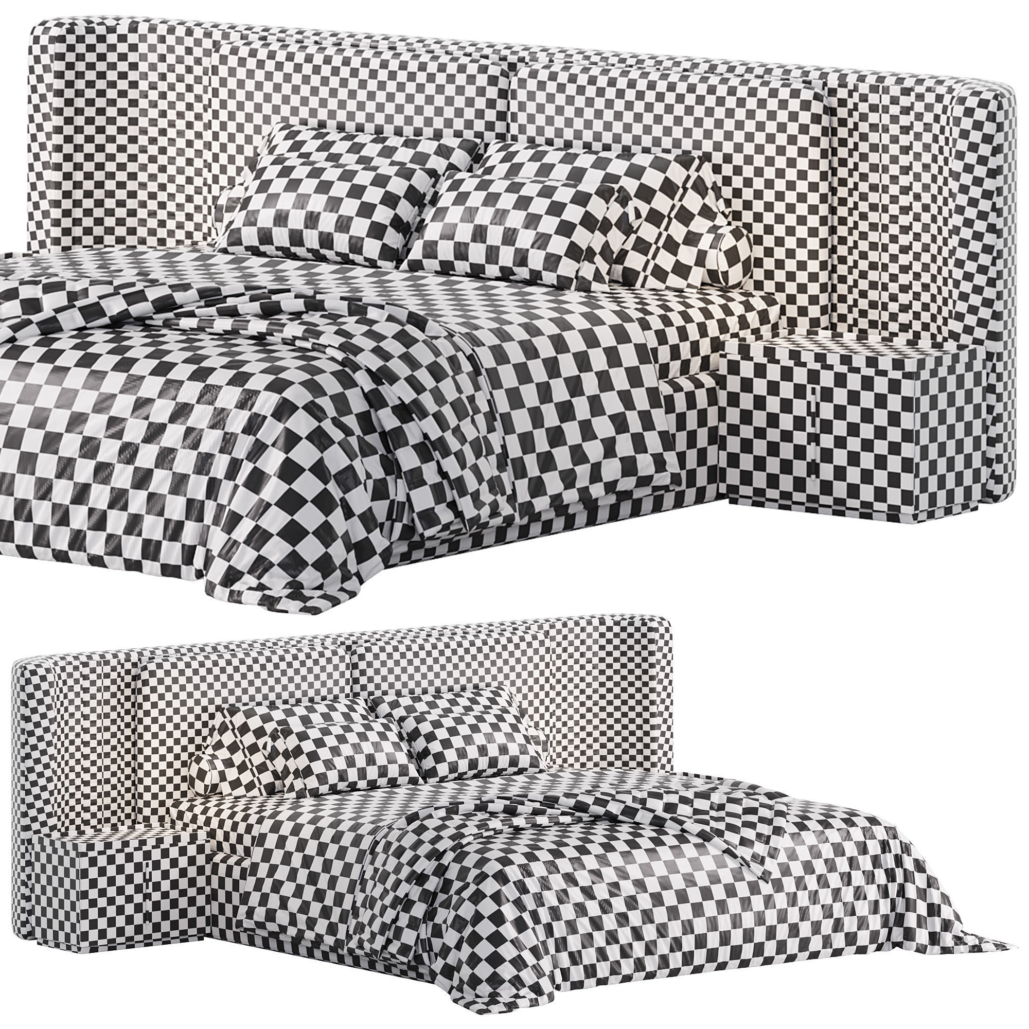 Eva Modern Bed 3D model_6