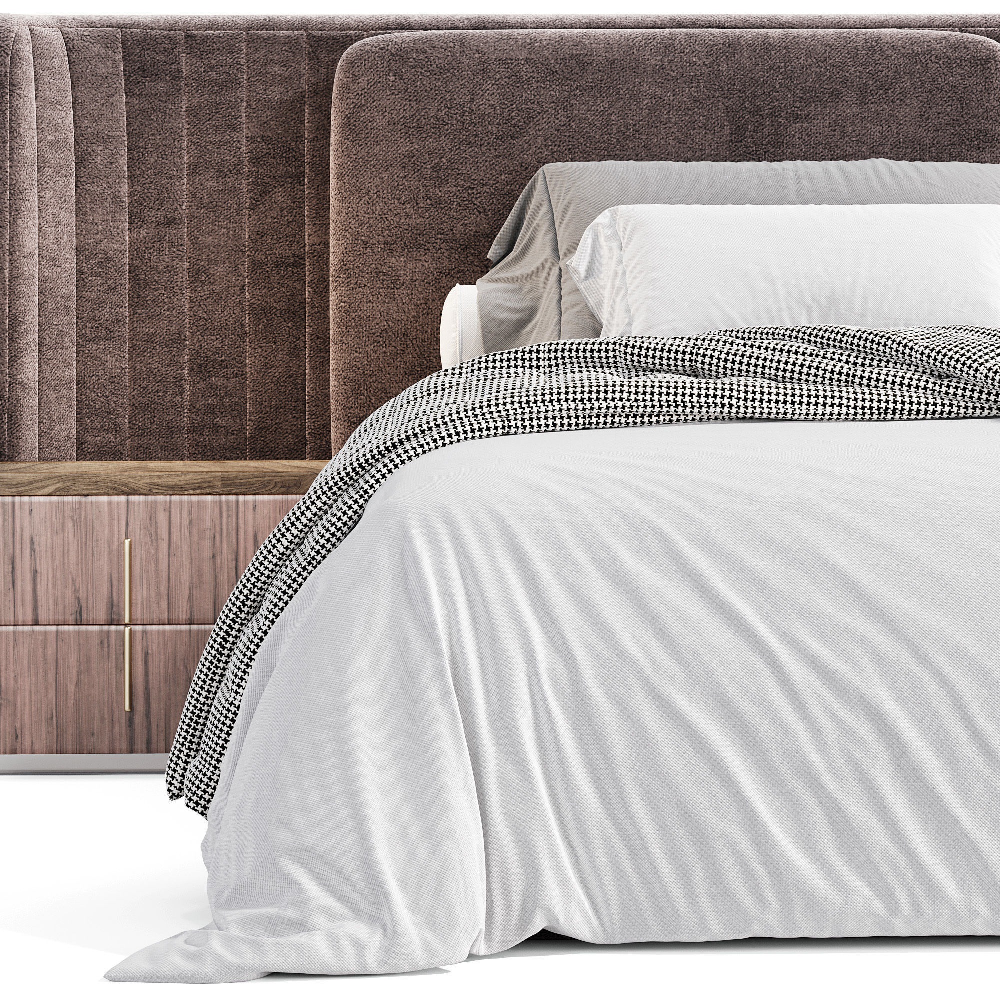 Eva Modern Bed 3D model_4