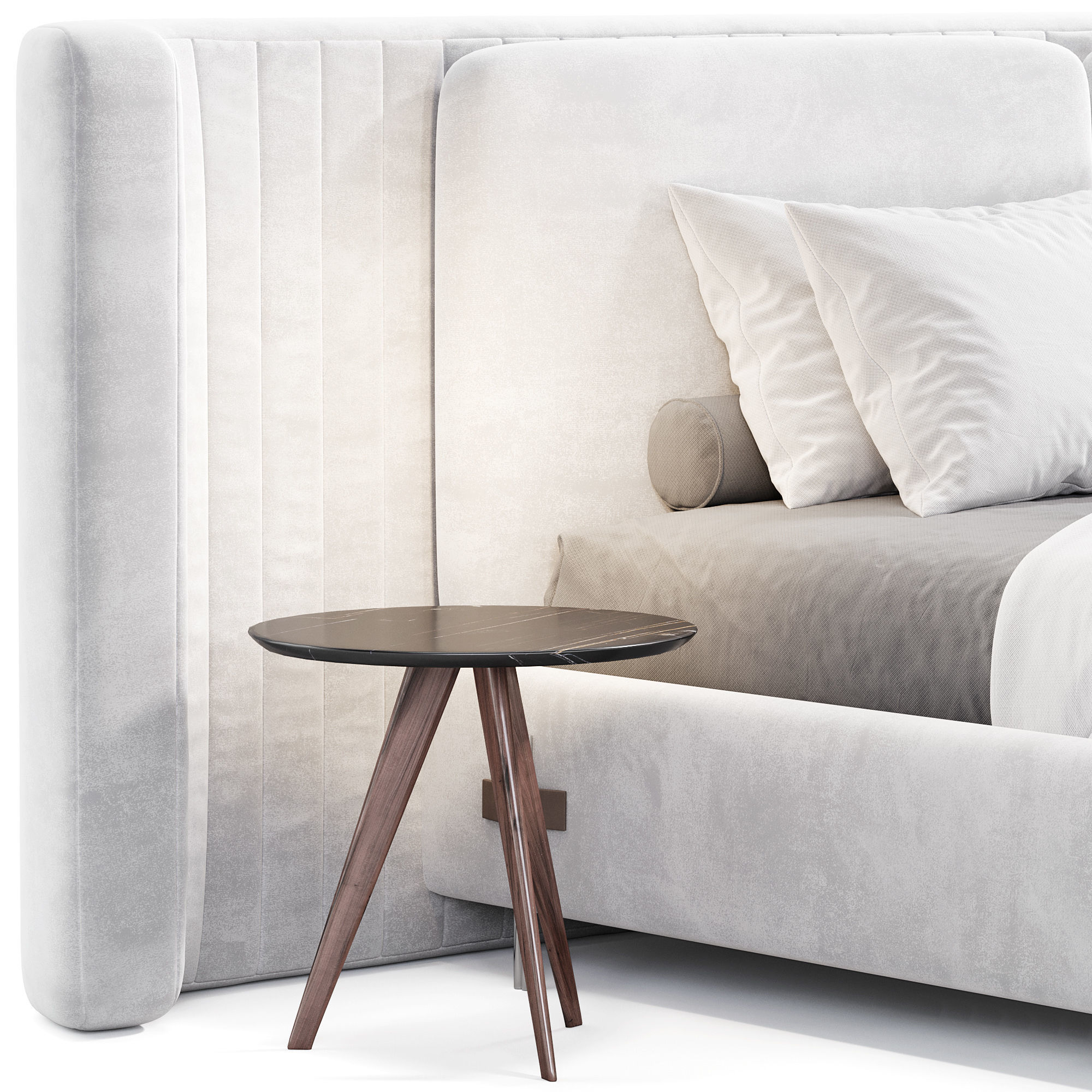 Eva Modern Bed 3D model_2