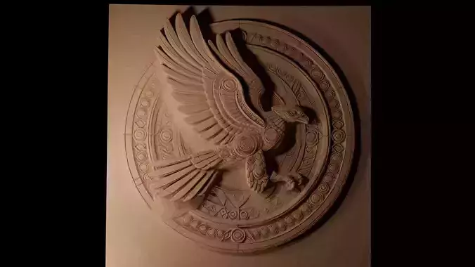 Thunderbird CNC 3d Print High Relief Sand Casting
