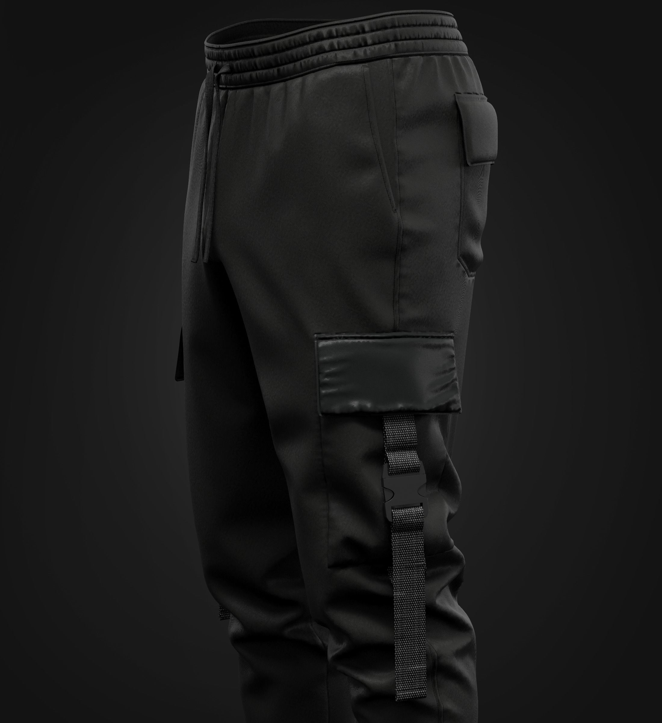 Tactical Uniform Set for men 3D model_16