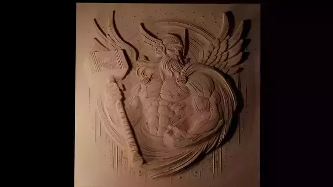 Thor CNC 3d Print High Relief Sand Casting