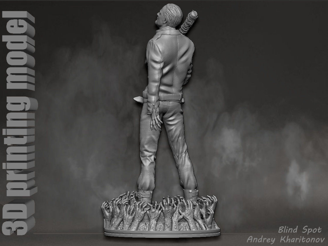 The Walking dead Negan 3D print model_5