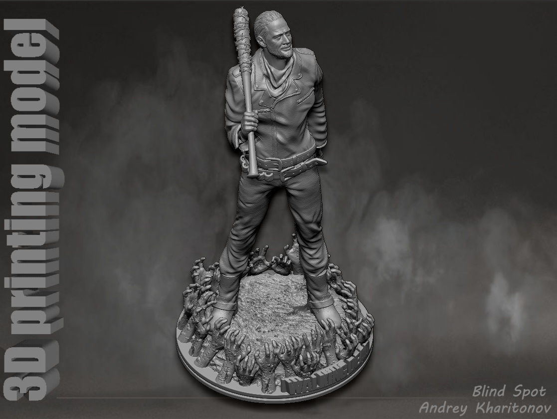 The Walking dead Negan 3D print model_21