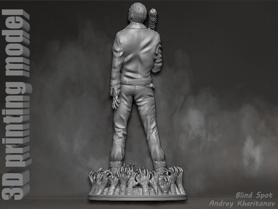 The Walking dead Negan 3D print model_6