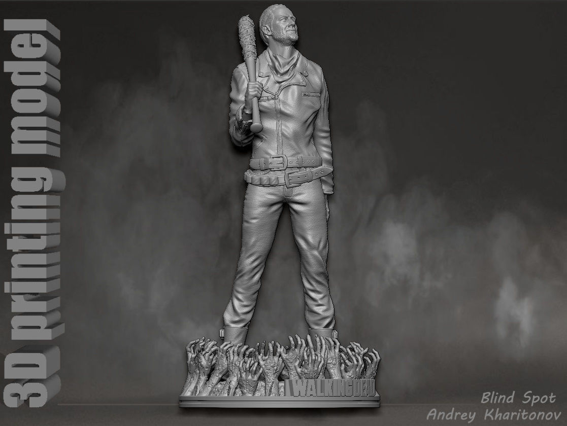The Walking dead Negan 3D print model_14