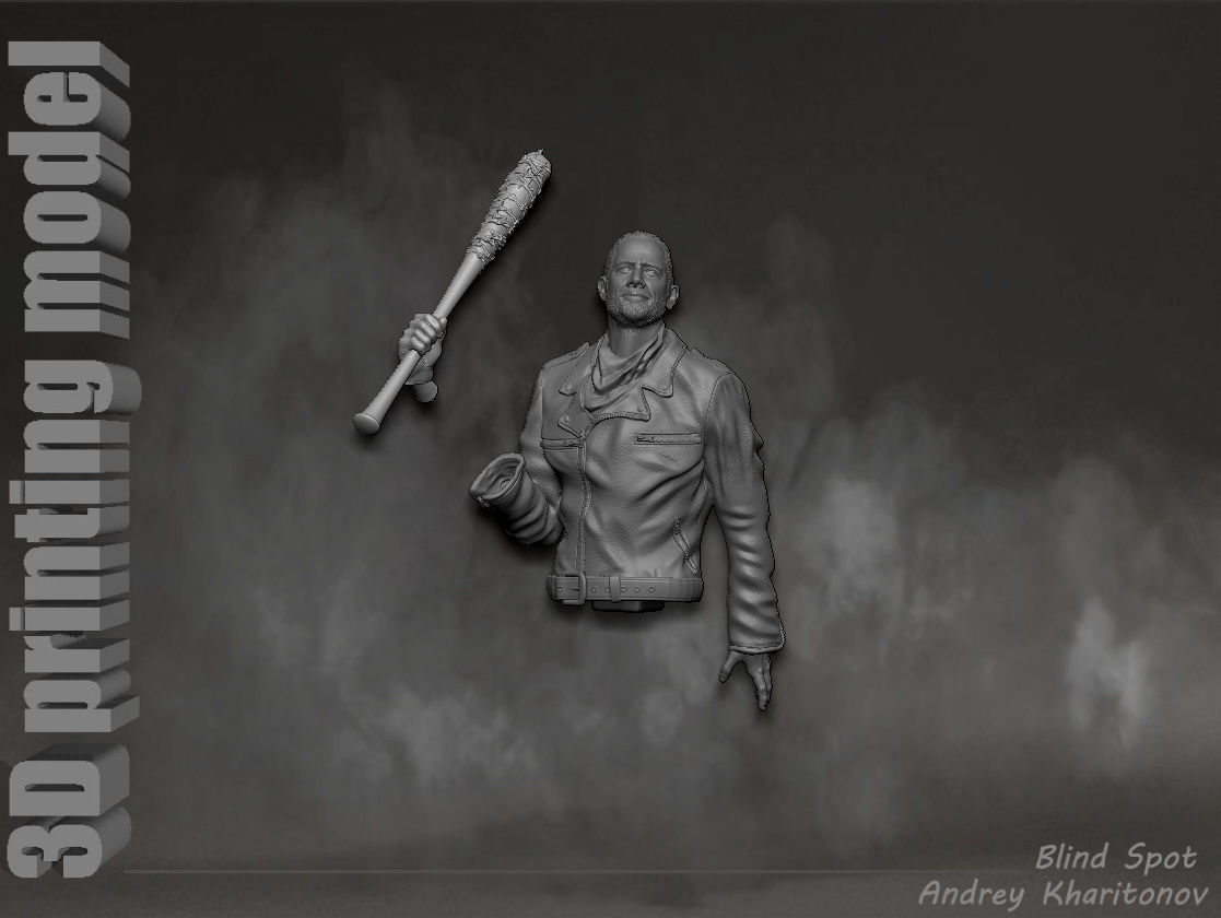The Walking dead Negan 3D print model_26