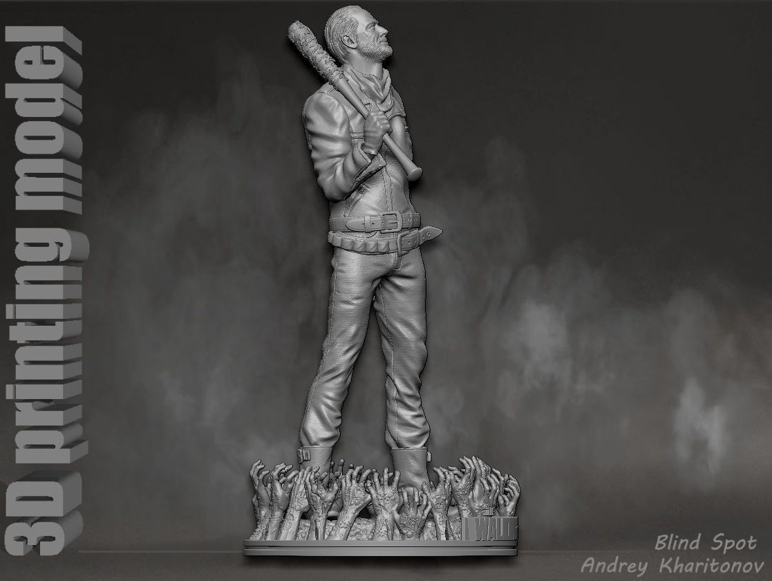 The Walking dead Negan 3D print model_12