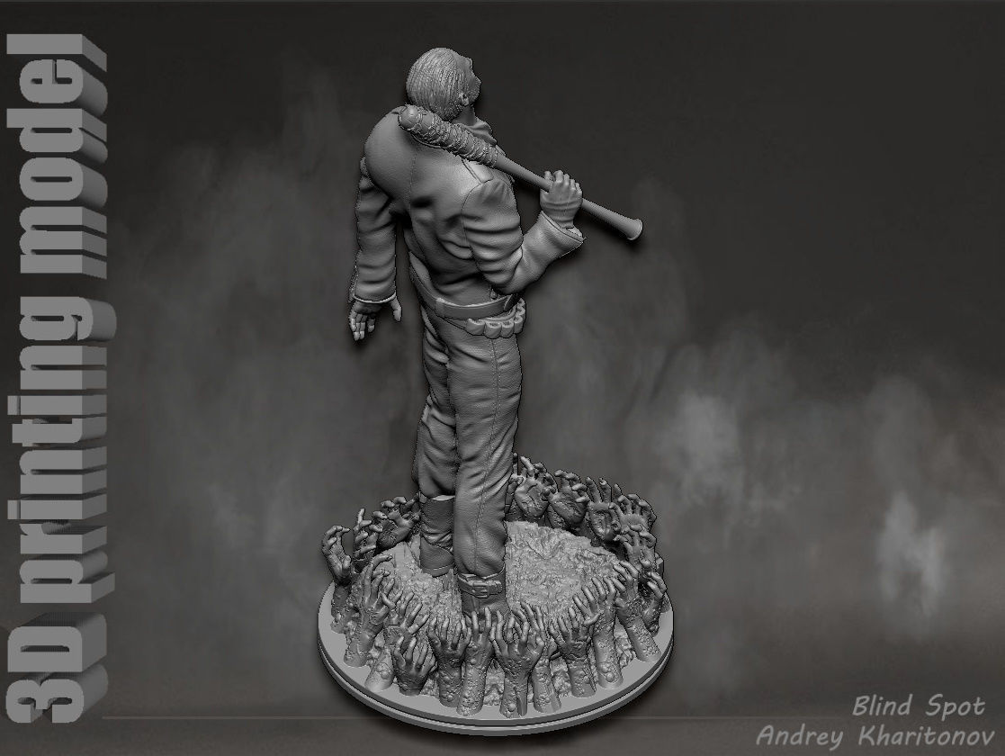 The Walking dead Negan 3D print model_20