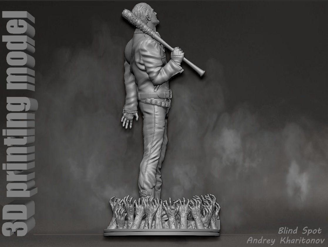 The Walking dead Negan 3D print model_10