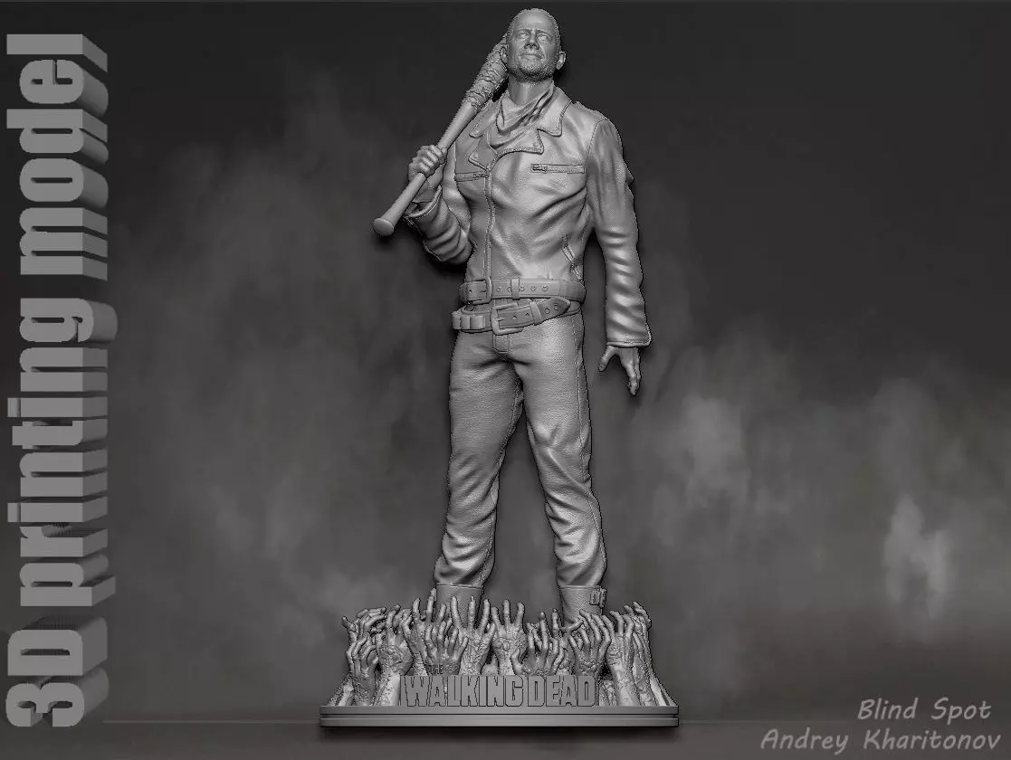The Walking dead Negan 3D print model_0