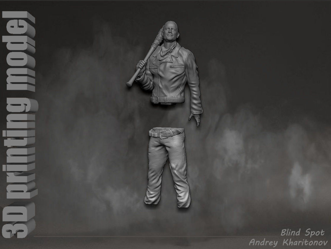 The Walking dead Negan 3D print model_25
