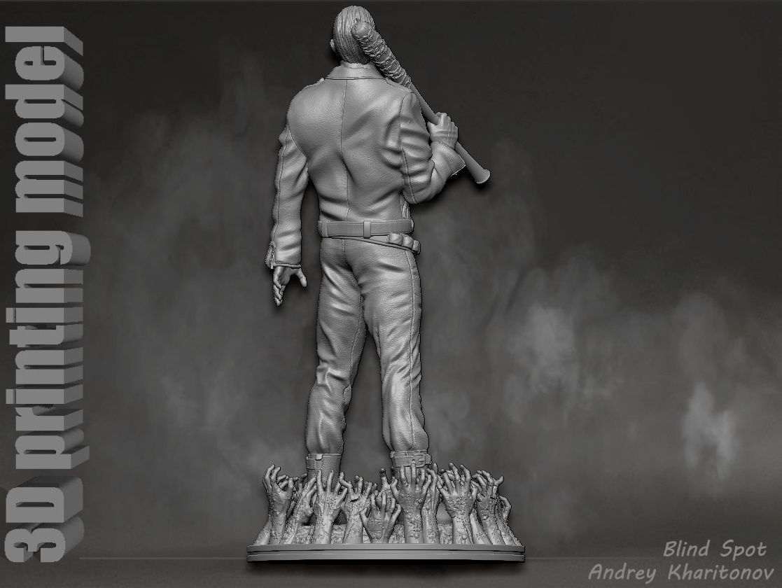 The Walking dead Negan 3D print model_8