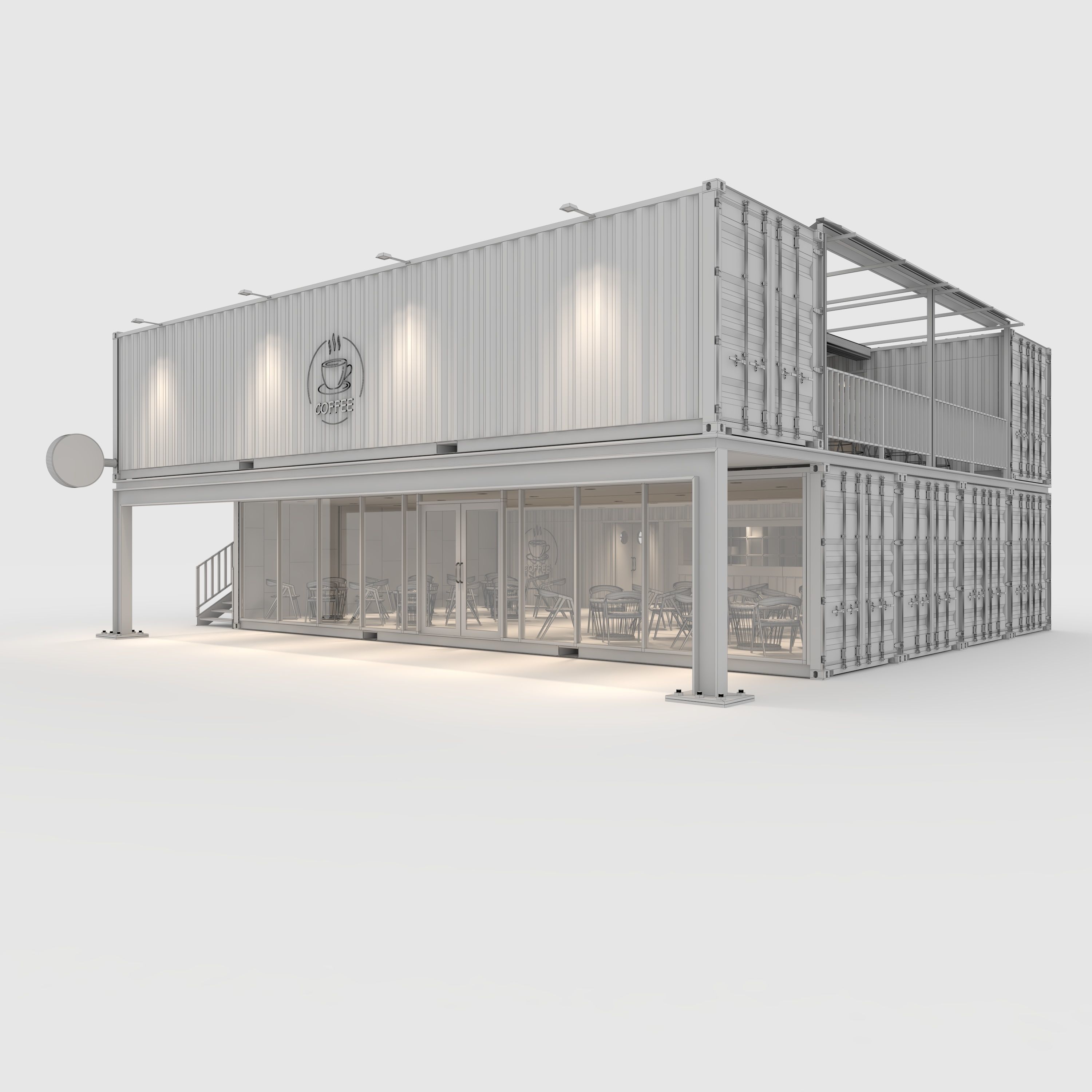 Container Cafe 14 3D model_5