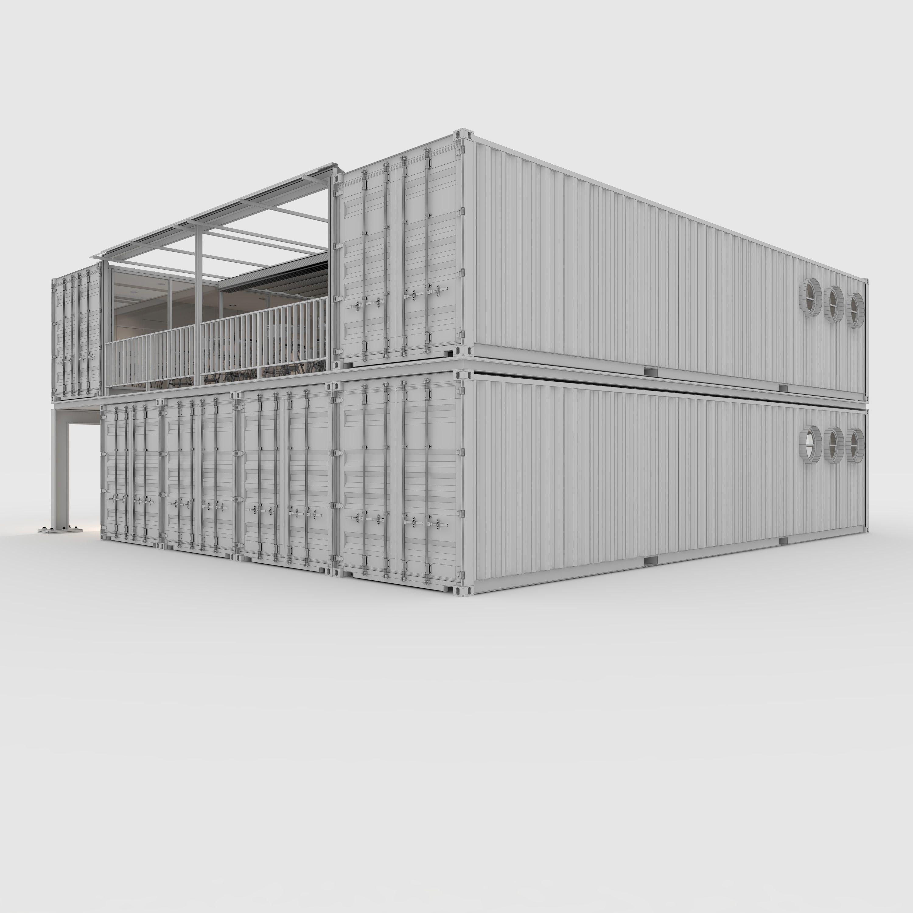 Container Cafe 14 3D model_7
