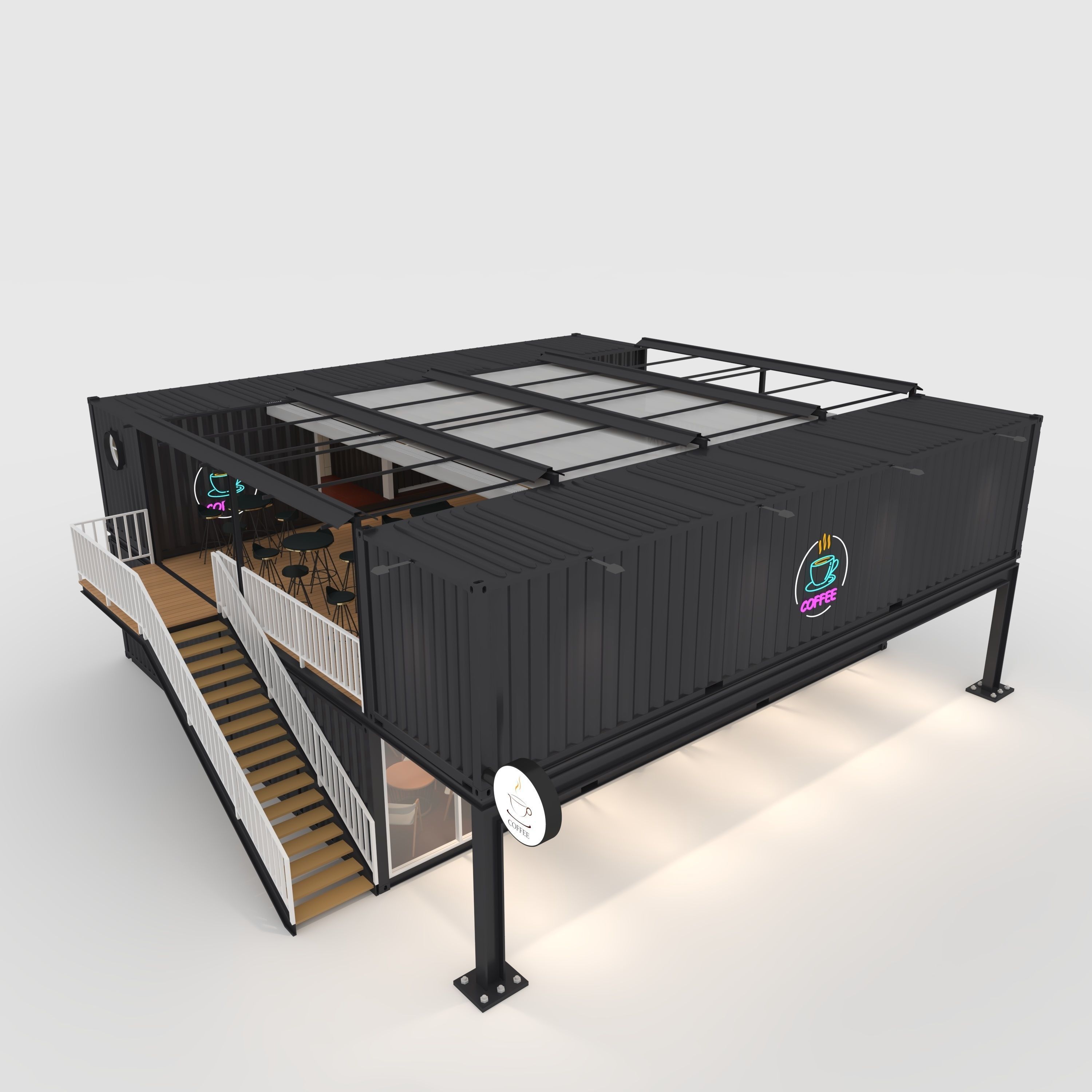 Container Cafe 14 3D model_8
