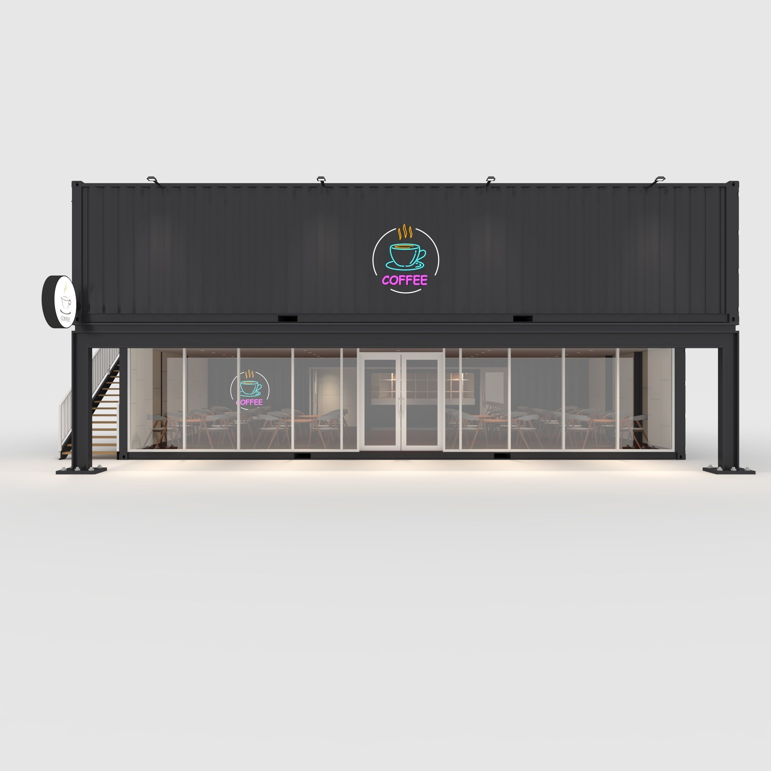 Container Cafe 14 3D model_2