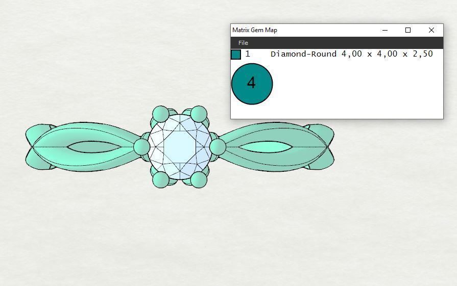 Engagement crown ring 3D print model_7