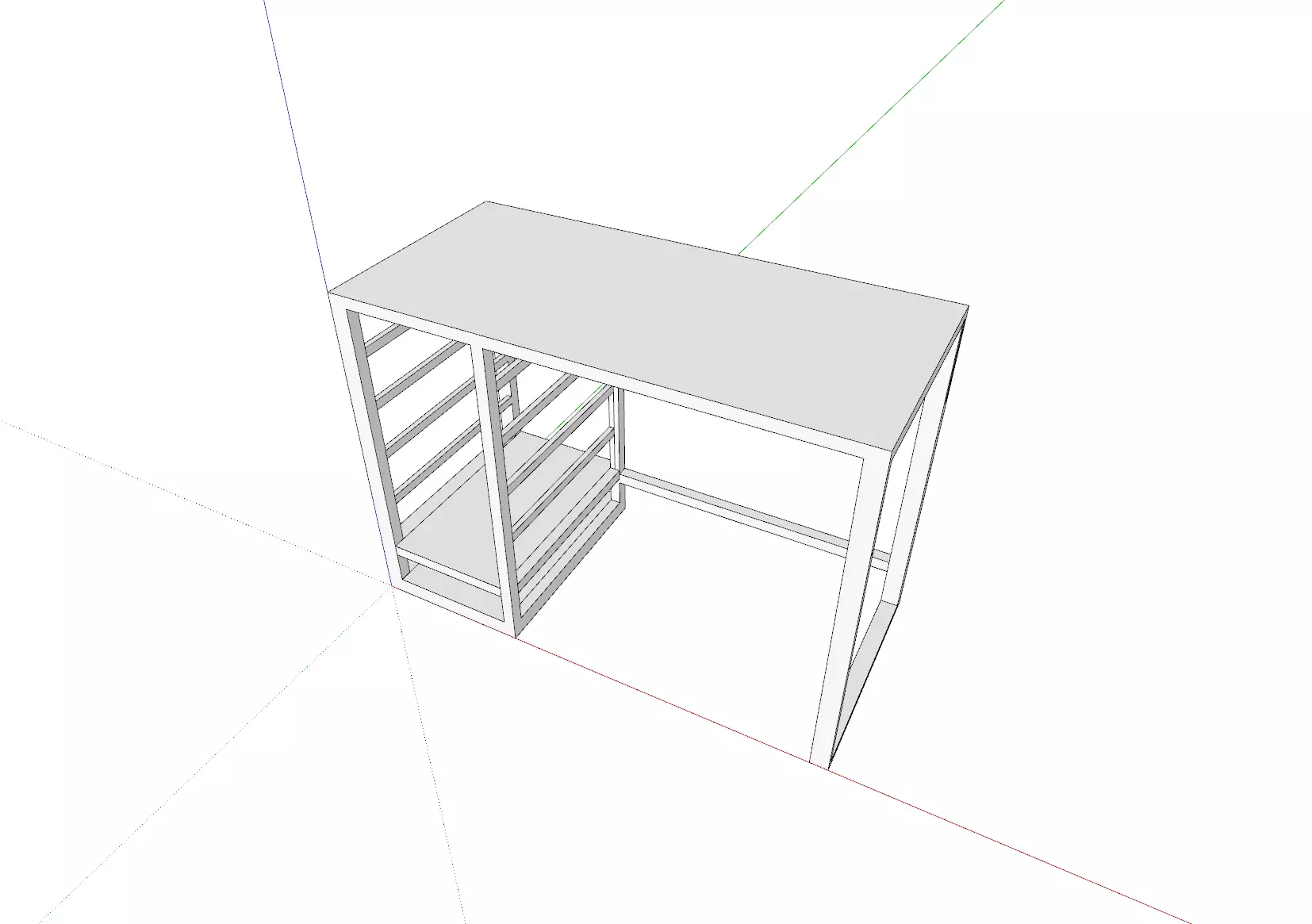 Ikeea Replica Computer Desk Free 3D model