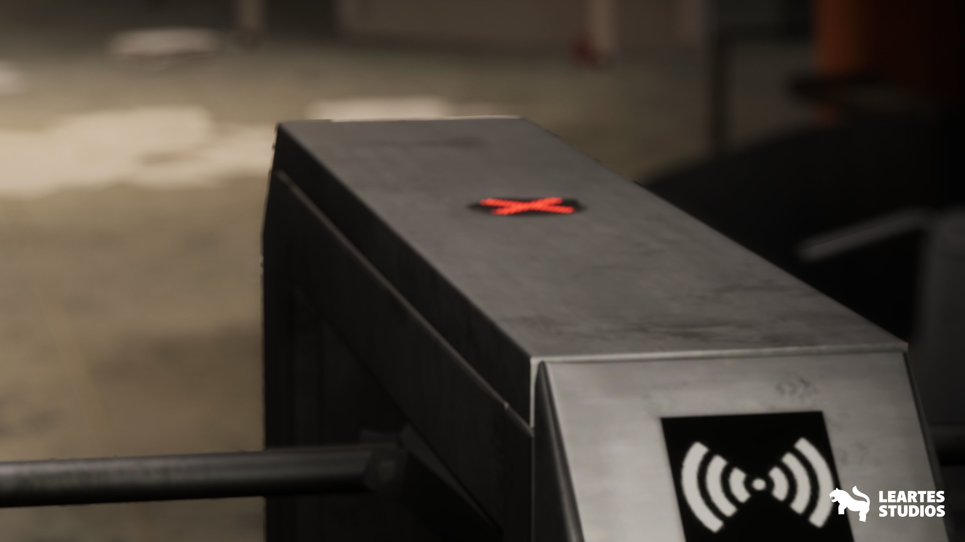 Office Corridor Environment Low-poly 3D model_5