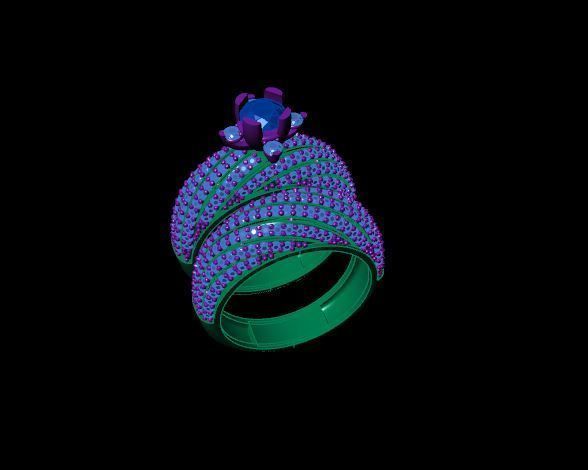 Rings 3D print model_2