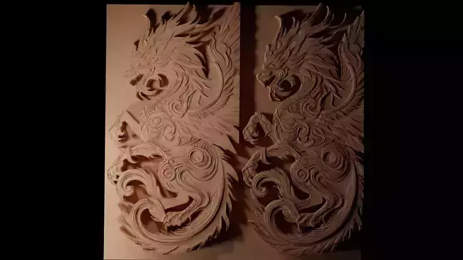 The Pope Lick Monster CNC 3d Print High Relief Sand Casting