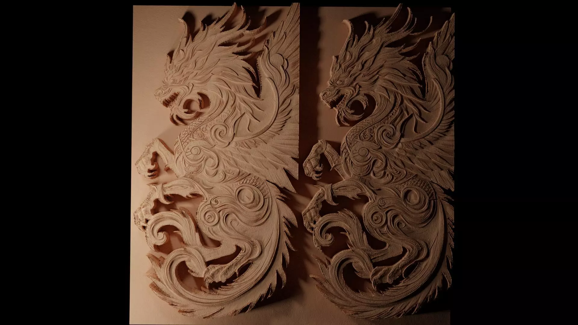 The Pope Lick Monster CNC 3d Print High Relief Sand Casting 3D print model_0