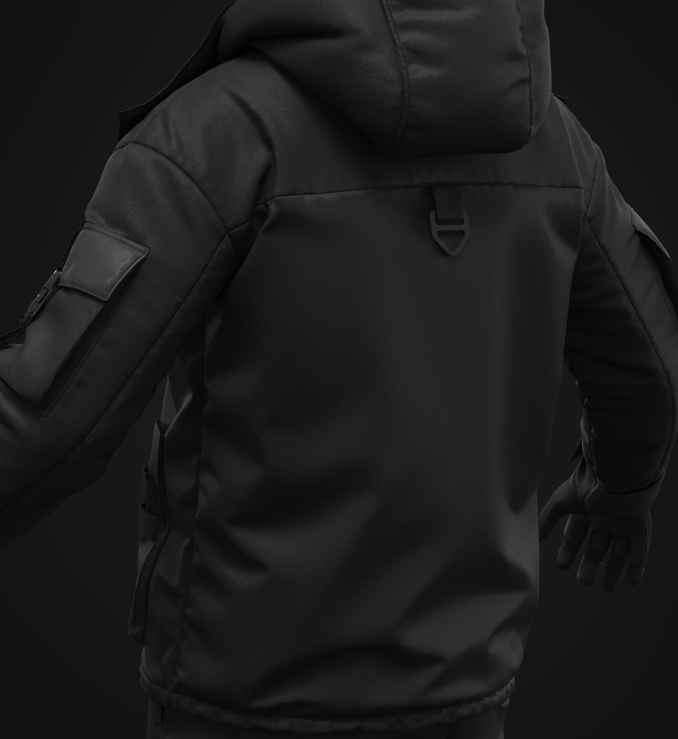Tactical Uniform for men 3D model_11