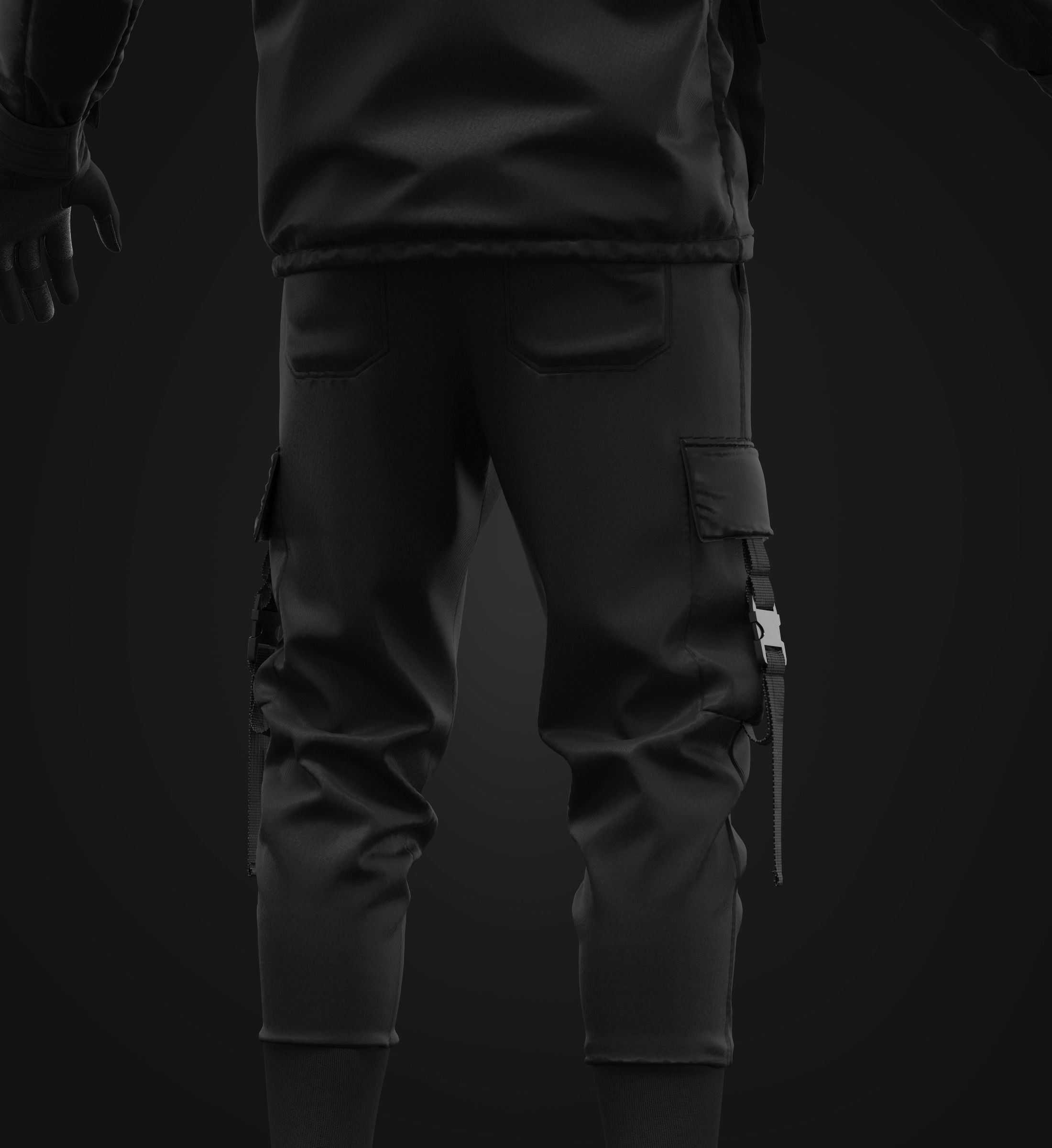 Tactical Uniform for men 3D model_13