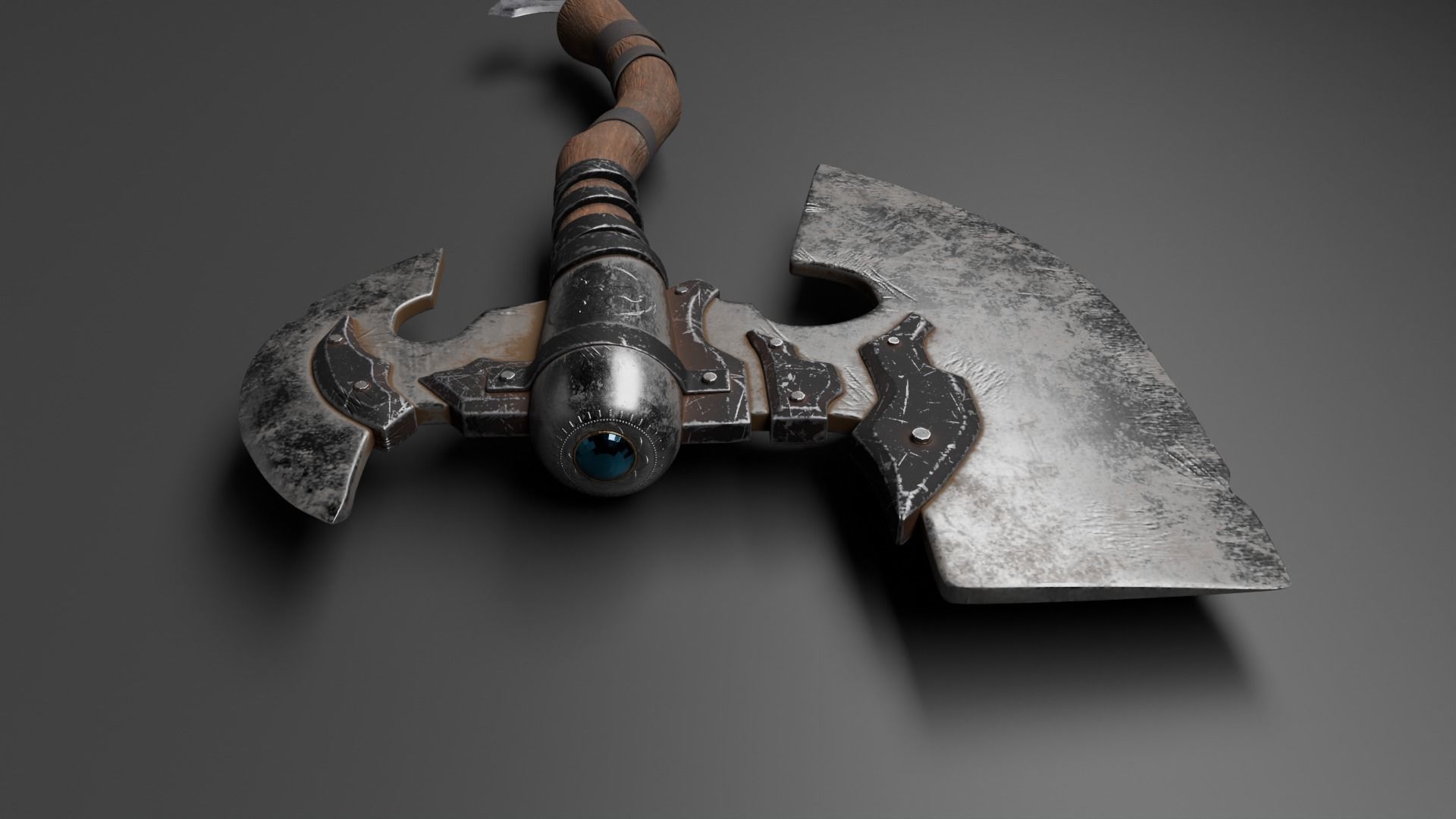 Fantasy Axe 3D model_1