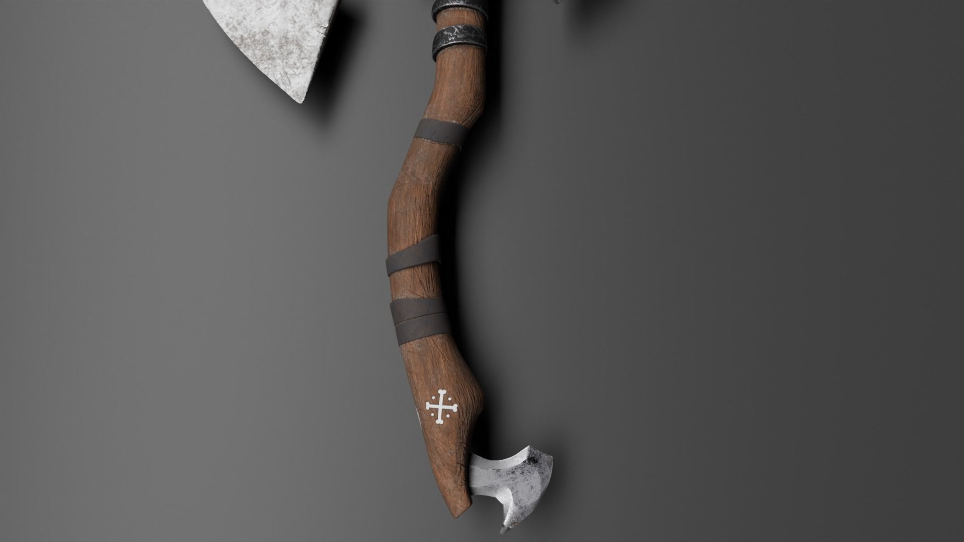  Fantasy Axe 3D model_3