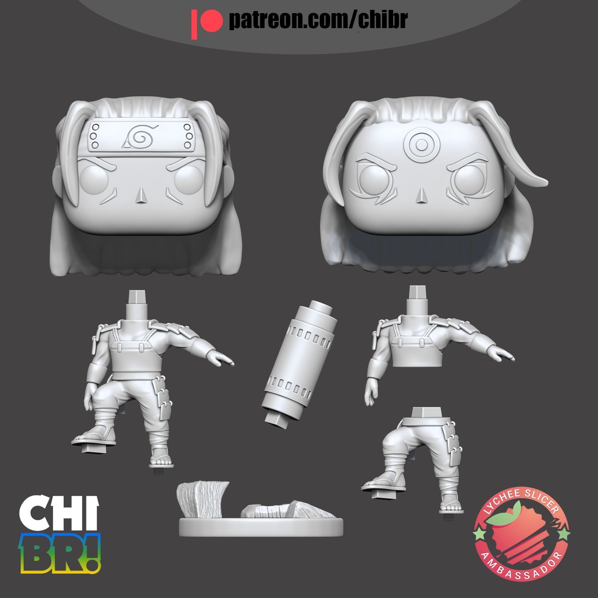 HASHIRAMA - NARUTO - FUNKO - SIMPLE BASE 3D print model_4