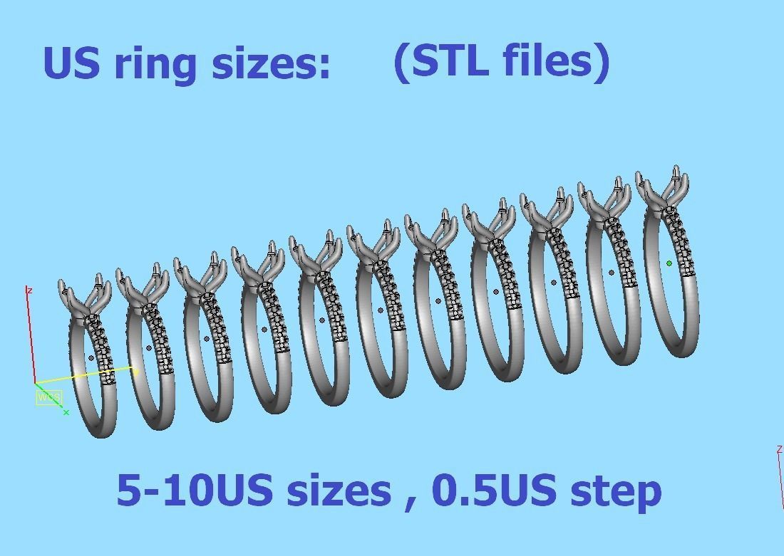 4 prong Solitaire Engagement Ring Collection Round Oval Gems  _6