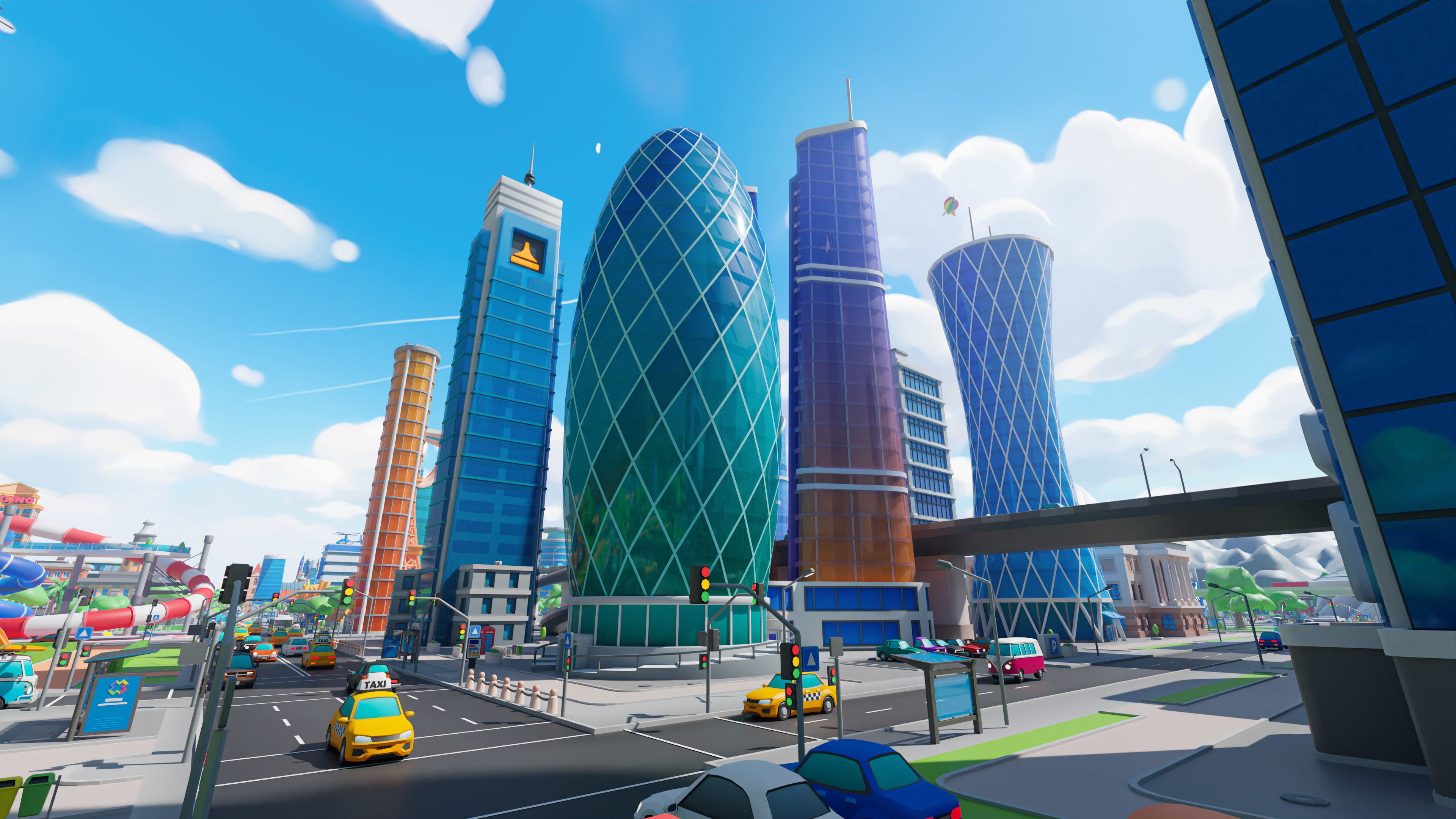 Megacity Low-poly 3D model_31