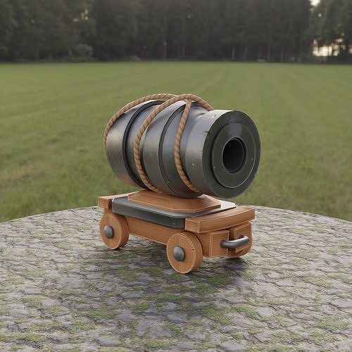 Cannon Clash of Clans Fan Art Free low-poly 3D model
