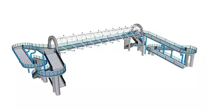 Pedestrian Bridge 3d 