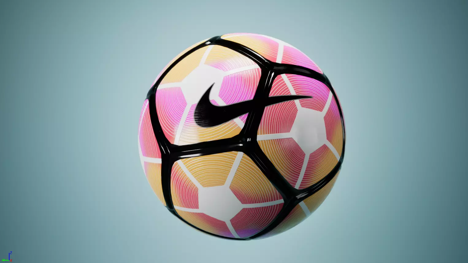 Serie A Tim 2016 - Italian League Match Ball - Nike 3D model 3D model