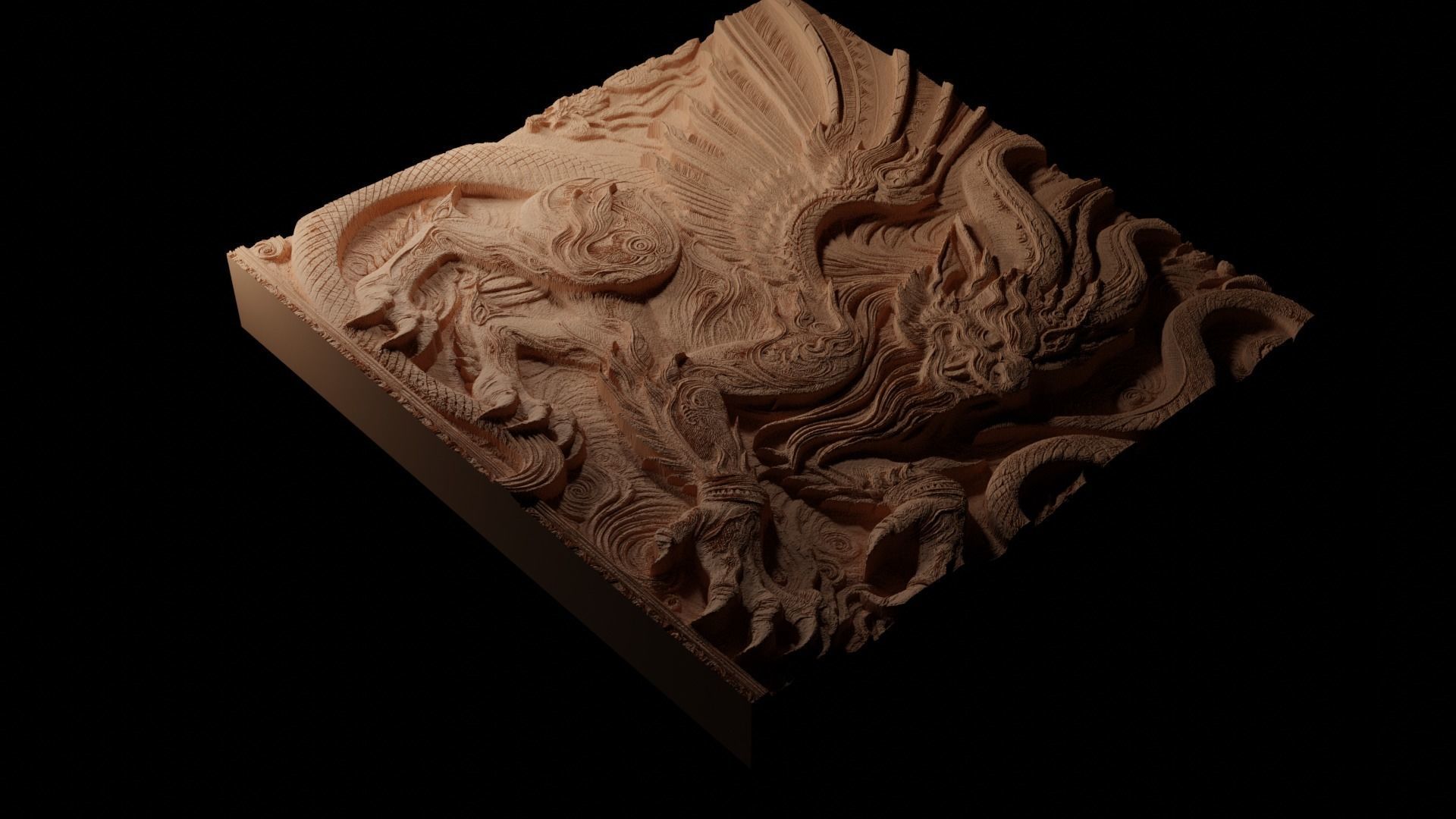 The Hopkinsville Goblins CNC 3d Print High Relief Sand Casting 3D print model_1