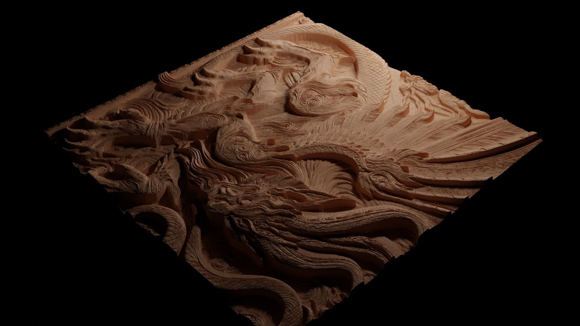 The Hopkinsville Goblins CNC 3d Print High Relief Sand Casting 3D print model_3