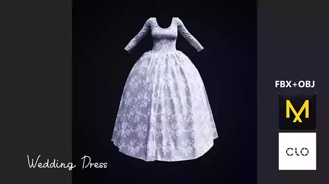 Wedding Dress Marvelous Designer