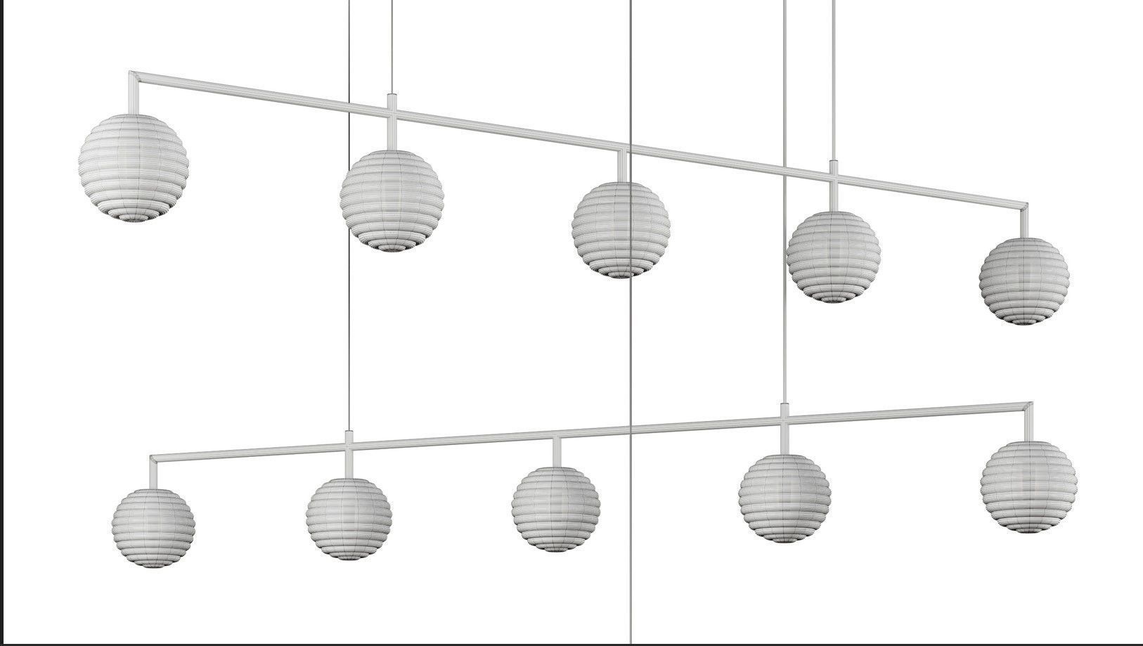 doul aromas pendant light Low-poly 3D model_6