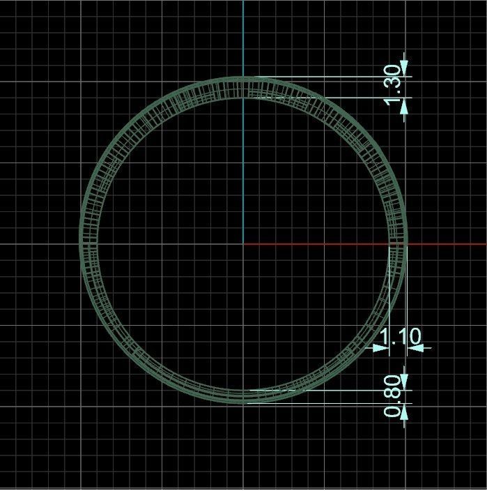 Golden ring based on honeycomb motifs 3D print model_5