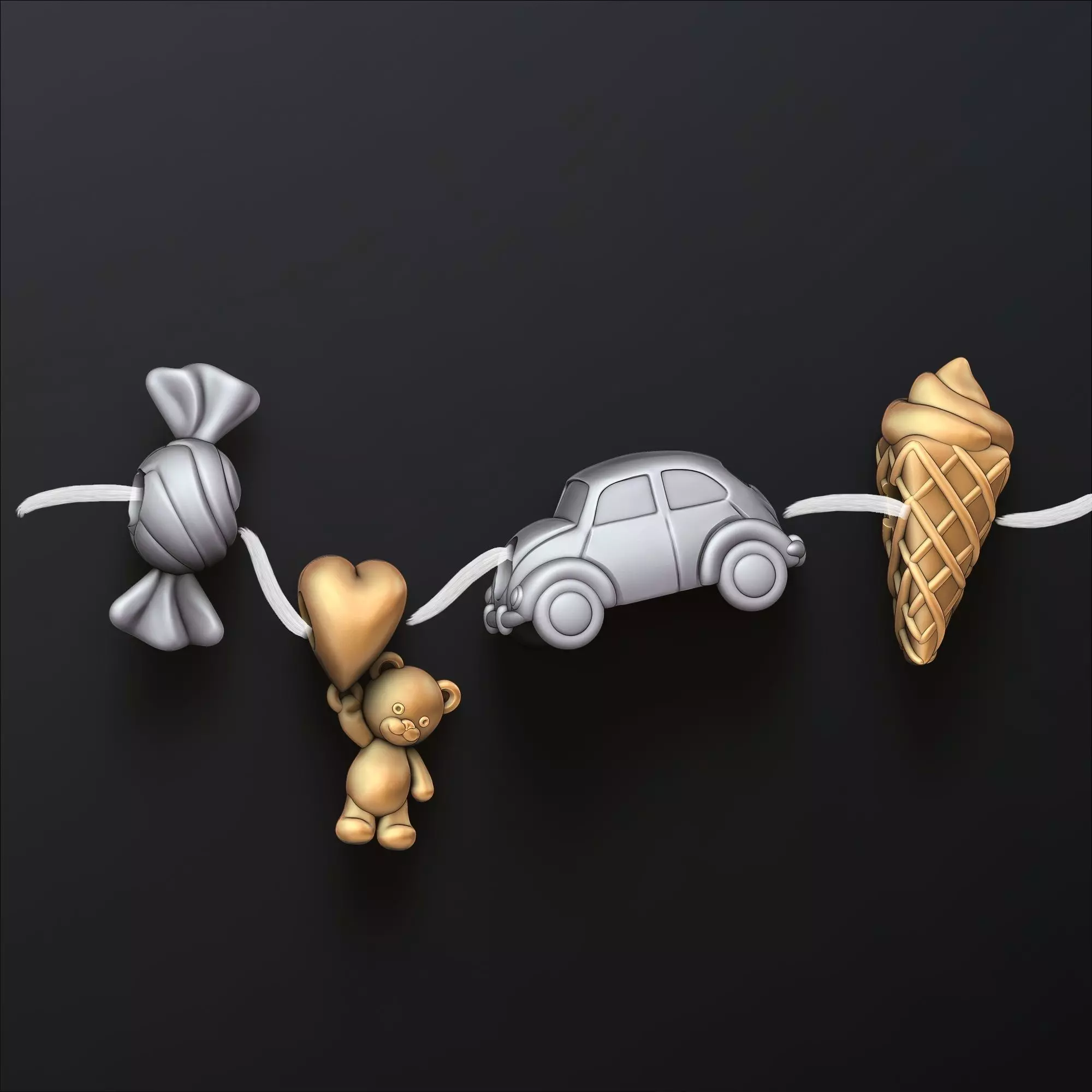 Beads For Bracelet 3D print model_0