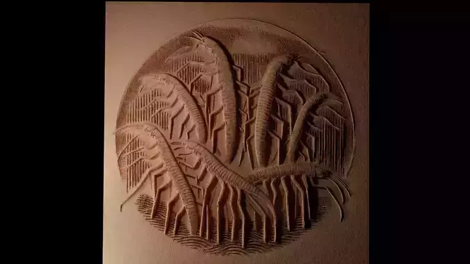 The Fresno Nightcrawlers CNC 3d Print High Relief Sand Casting 3D print model