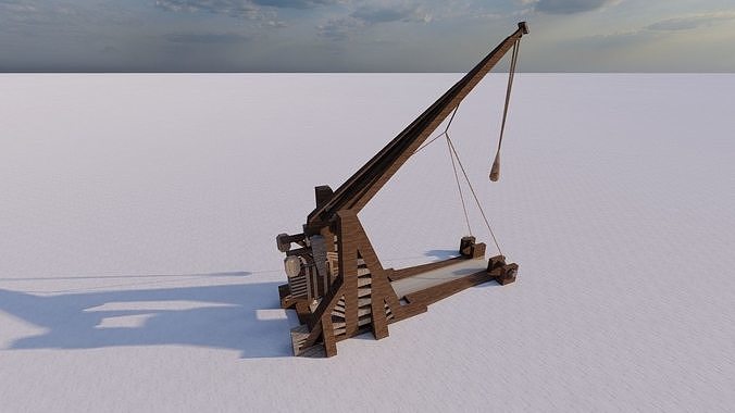 Medieval Catapult 3D model
