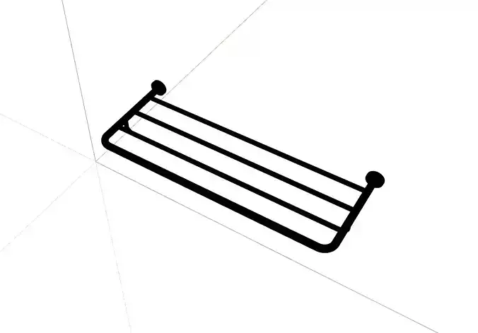 Black Towel Rack